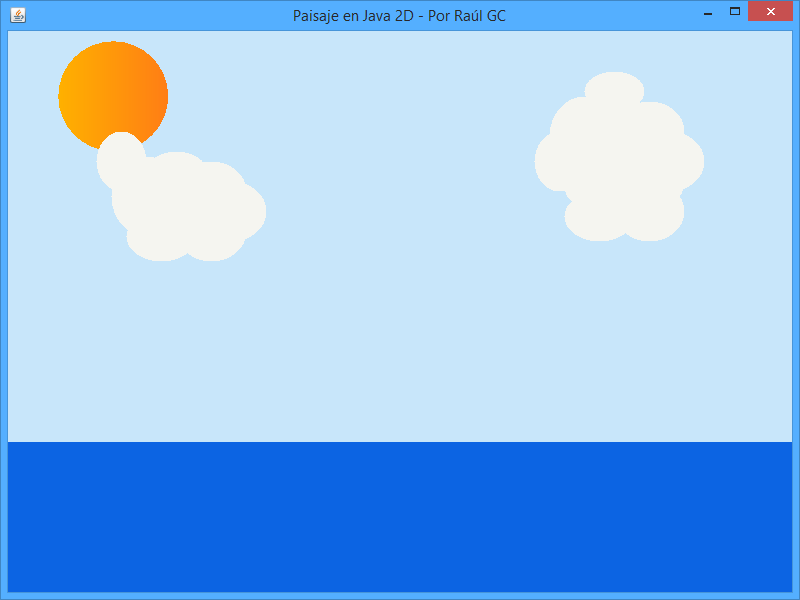 animacion de paisaje de java