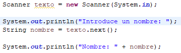 codigo ejemplo clase scanner