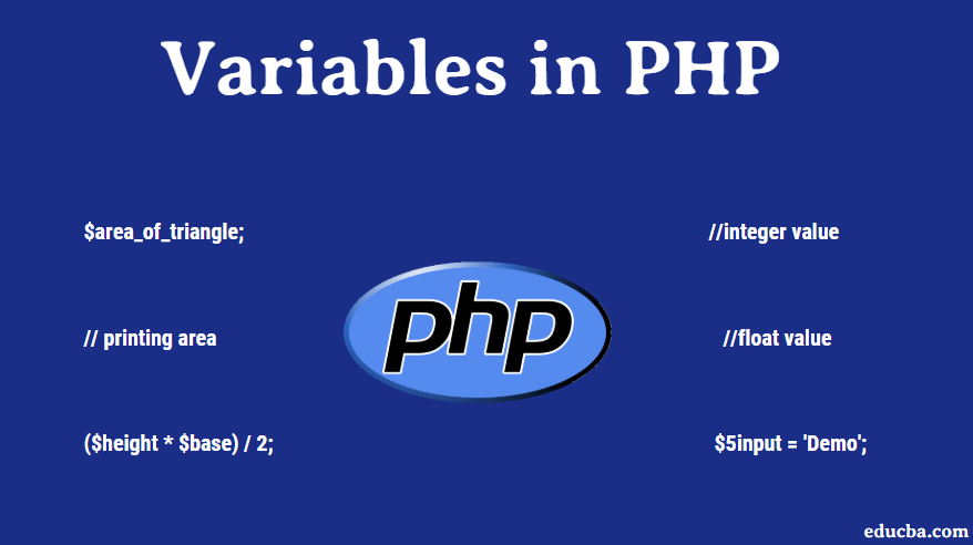 ejemplos erroneos de variables en php