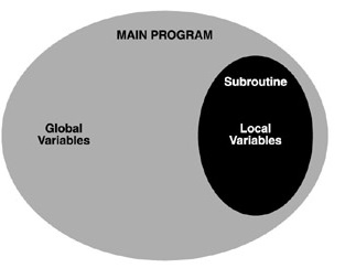 variable global y variable local