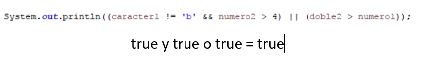 ejemplo operadores relacionales en java