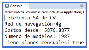 variables en java